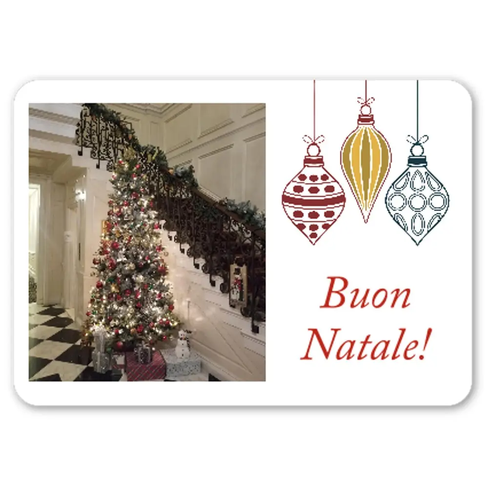 Pack of 10 Post Cards (EU + Rest of World) with Envelopes- Buon Natale