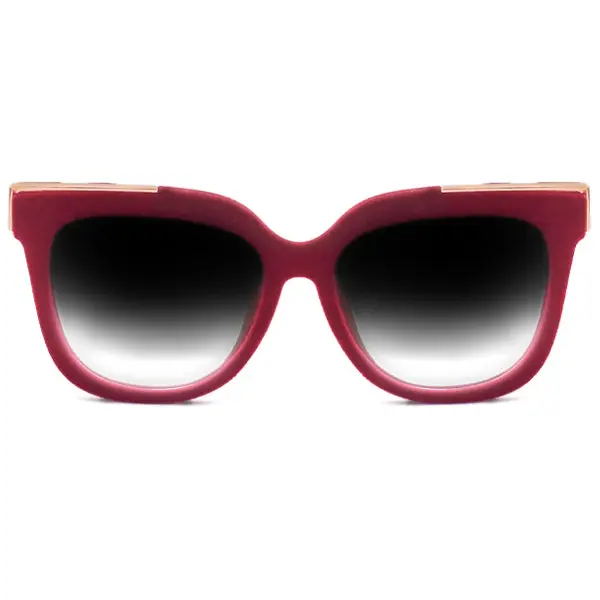 Coco - Red Velvet - Tangle Free Wayfarer Sunglasses - FDA Shatter-Resistant Lenses - UV400 - For Women & Men