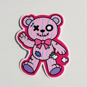 Spooky Bear Waterproof Vinyl Sticker
