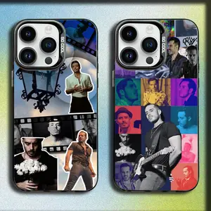 Singer J-Jose Madero Phone Case For iPhone 16,15,14,13,12,11,Mini,Pro,E,MAX Gray Matte Silicone Black Cover