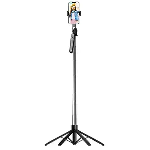 【FNTWlF】2025 New Anti-Shake Gimbal Selfie Stick 1.8 meters 360° Rotating Portable Floor Tripod for Travel Vlog Live Streaming Smartphone Stabilizer for Video blogger outdoor sports