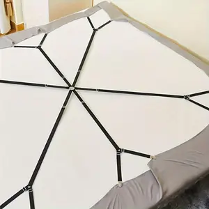 Solid Color Bed Sheet Holder, 1 Count Bed Sheet Fastener, Bed Sheet Fixing Clip, Bed Sheet Straps, Bed Sheet Grippers, Bedding Accessories for Home Bedroom Use