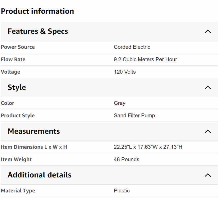 INTEX 3,000 GPH Krystal Clear Sand Filter Pump for Above Ground Pools, Swimming Pool Pump with Automatic Timer - Improved Circulation, Filtration, & Clarity