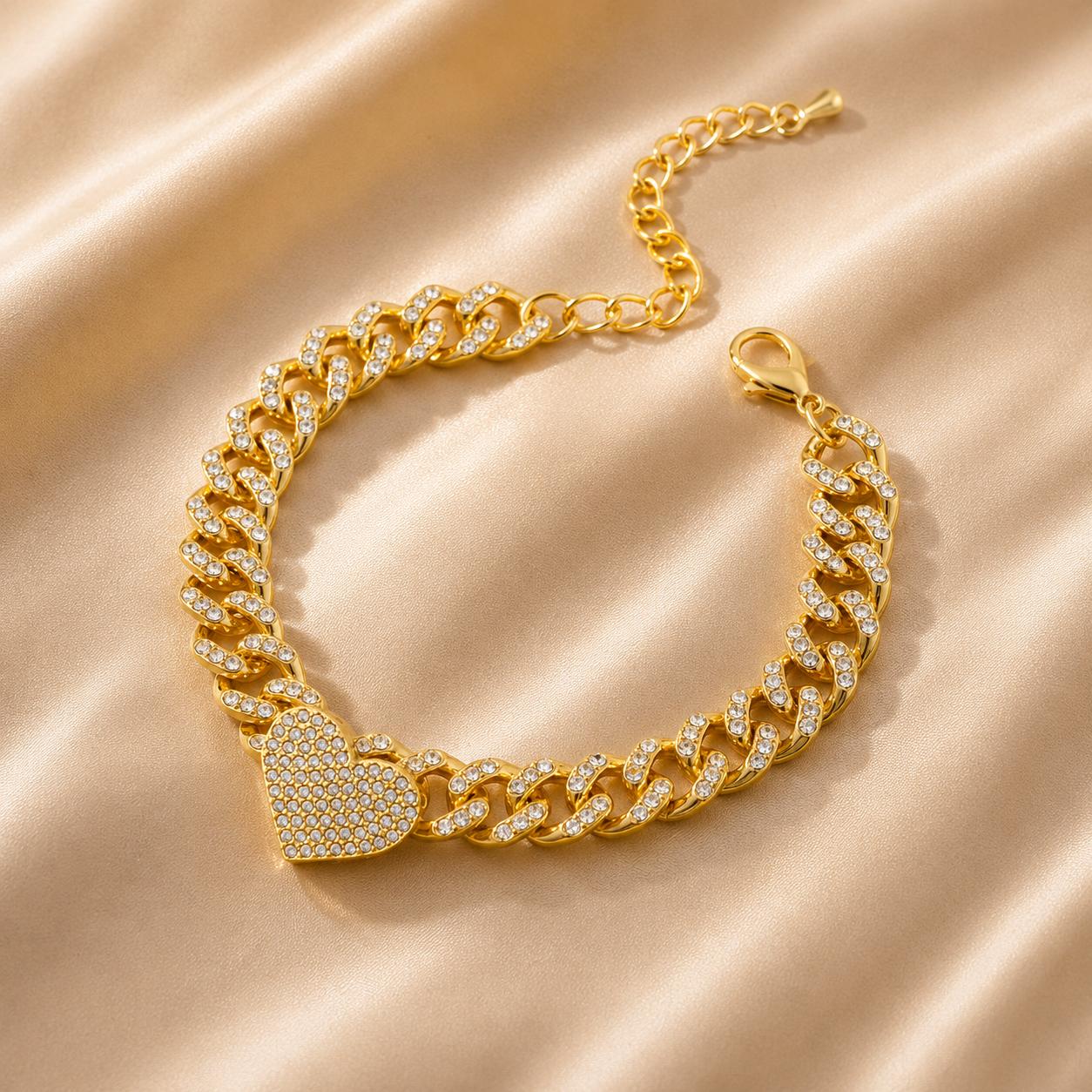 Arpurraina Women's 14K Gold/Silver Plated Butterfly Anklets for Women - Adjustable Rhinestone Barefoot Sandal, Braided Heart Cuban Link Bracelet with Charm Pendant, Beach Jewelry Gift (Gold Ankle Bracelets Included)