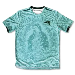 Mexico Soccer Training T-shirt Men Women Summer Breathable Quick Dry Beach Surfing Sportswear