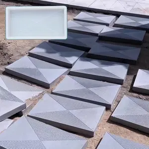 Modern Villa Garden Home Floor Tile Durable Plastic Mould, Concrete Preformed Tile Plastic Mold, Flooring Brick Template for Modern Homes