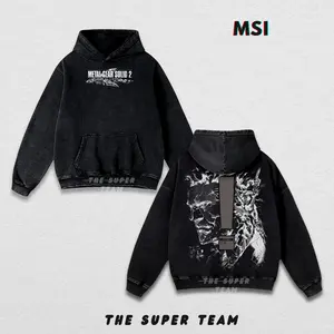 Metal Gear Solid 2 Washed Hoodie – Raiden & Tactical Stealth Vintage Streetwear, Unisex 90s Retro Graphic Gaming Outfit, Perfect Gift for Gamers