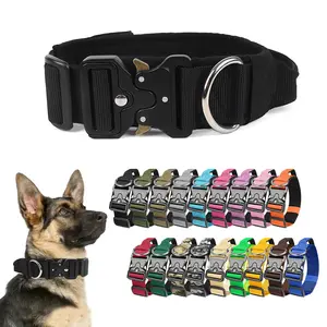 New pet collar, anti-explosion, durable and tensile dog collar, medium and large dog collar, tactical collar