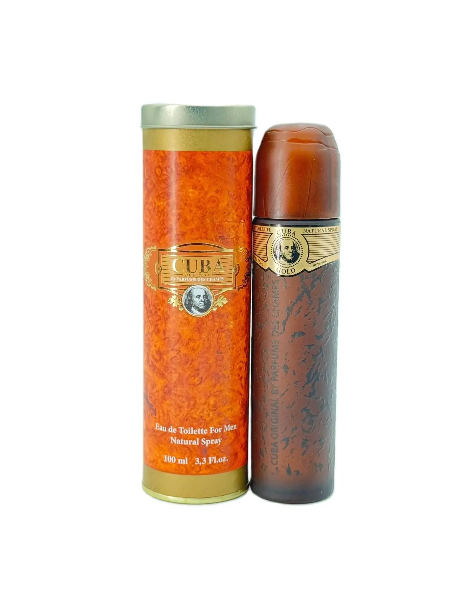 Cuba Gold Eau de Toilette for Men, Aromatic Luxurious Fragrance with Golden Vanilla & Spicy Wood Notes, Long-Lasting Perfume Spray, 3.3 fl oz, Masculine Fragrance, Woody, Mensfashion, Vanilla Scents, Adults, Lavender Allure, Powdery Sweet Note, Aerosol