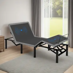 Adjustable Bed Frame with Massage Head & Foot Incline Twin XL Size Wireless Remote, two types of USB ports: Type-A and Type-C, LED Night Light, 4 Height-Adjustable Legs Easy assembly    RR