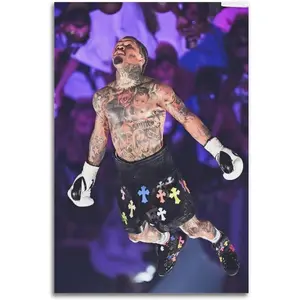 Professional Boxer Gervonta Davis Poster Poster Album Cover Posters for Bedroom Wall Art Canvas Posters