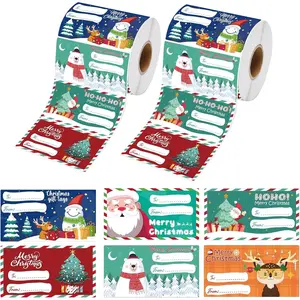 1000 count Christmas  Tags - 2.95 x 1.97 in  Tags for Christmas Presents, Xmas  Name Tags Stickers Decorations for Women Men, Holiday Wrapping Paper Labels for Gifts