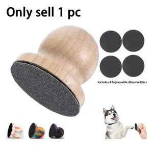 Dog Nail File & Grinding Board — Pet Care Essential: Effortless Nail Trimming & Grooming; Includes 4 Replaceable Abrasive Discs; Gentle Nail Care Tool (Suitable for Dogs & Cats)