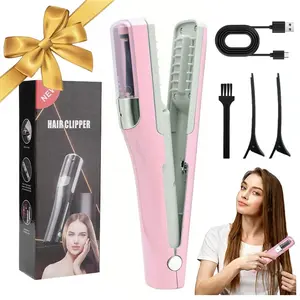 Portable Electric Split End Trimmer, Multi-functional Cordless Hair Clipper, Split End Hair Trimmer for Home and Travel, Electric Hair Tip Grooming Tool — the perfect holiday gift for parents and girlfriends.