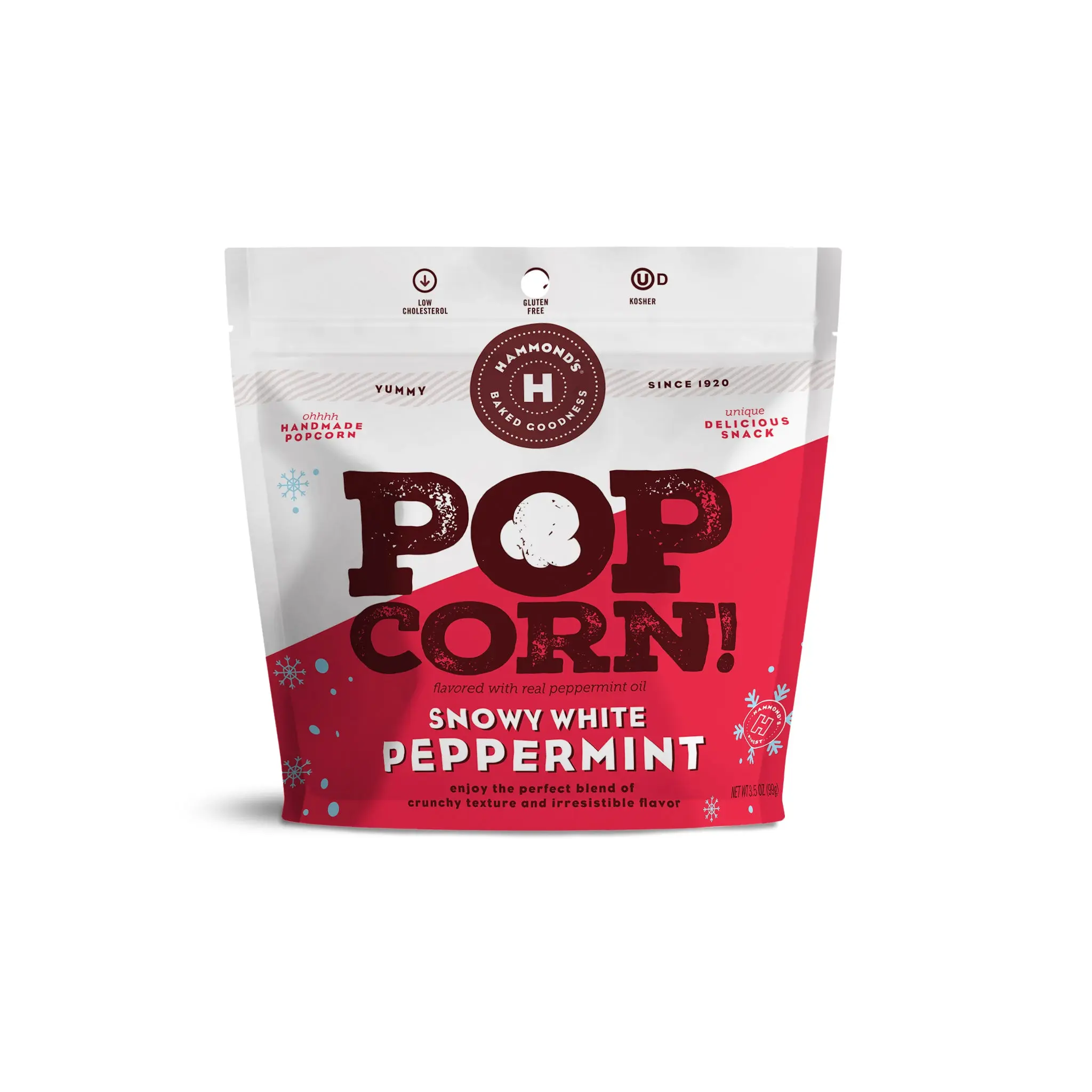 White Chocolate Peppermint Crunch Popcorn