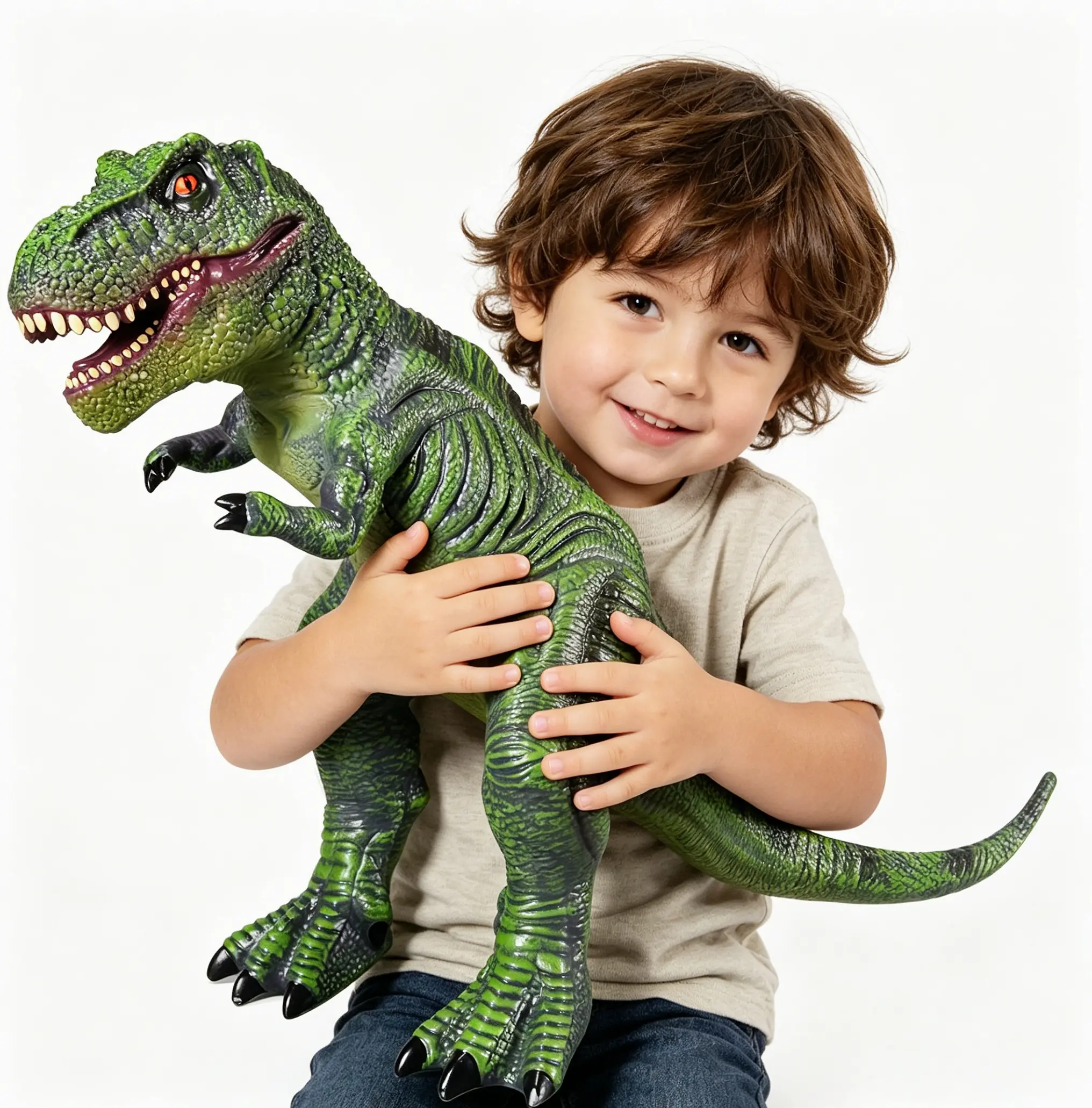 Large Soft Dinosaur Toys- 28" Jumbo Dinosaur Toys For Boys, Realistic Looking Dinosaur, Giant Dinosaur Toys For Kids 3-5, Toddler Dinosaur Toy Gift