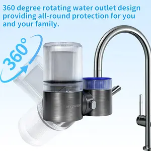 1.Faucet Water Purifier device including 2 active carbon filters. 360° Rotating Design Activated Carbon Filter Prevents Bacteria Chlorine Sediment Rust Heavy Metals Softens Water NFS & FDAC Certified ,health&safe