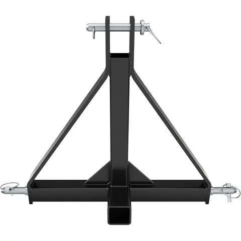 HECASA Heavy-Duty 3-Point Hitch Adapter, High-Quality Sturdy Triangular Design, 2" Receiver, 26.5 Lbs Category 1 Tractor Mover Drawbar, Long Service Life Agriculture Parts for Kubota BX LM25H WLM, NorTrac, Yanmar, Kioti, Cat, John Deere Boating Gear