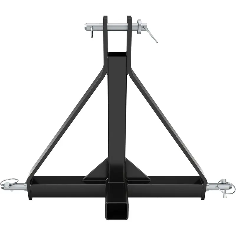 HECASA Heavy-Duty 3-Point Hitch Adapter, High-Quality Sturdy Triangular Design, 2" Receiver, 26.5 Lbs Category 1 Tractor Mover Drawbar, Long Service Life Agriculture Parts for Kubota BX LM25H WLM, NorTrac, Yanmar, Kioti, Cat, John Deere Boating Gear