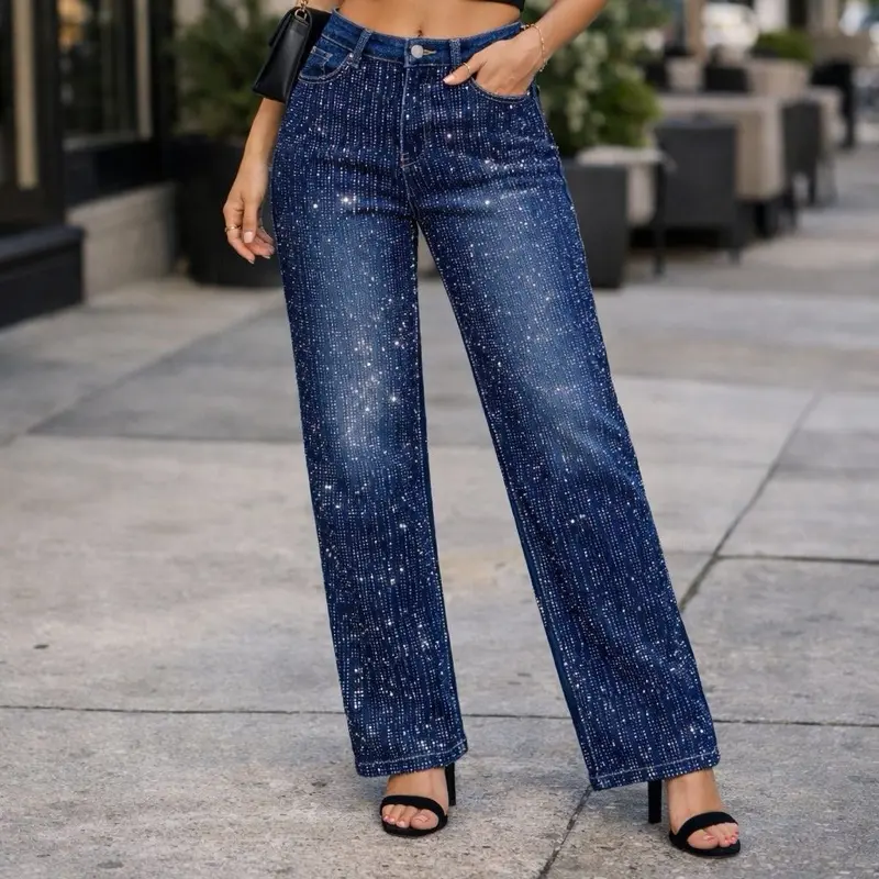 Pantalón Con Brillos