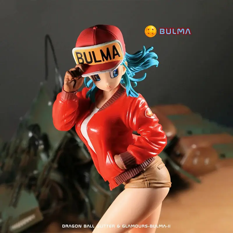 Dragon Ball Z Bulma PVC Action Figure, 7.87in/26cm Anime Statue, Figurines Collectibles for Desk Decoration, Gift for Model Collection Enthusiasts