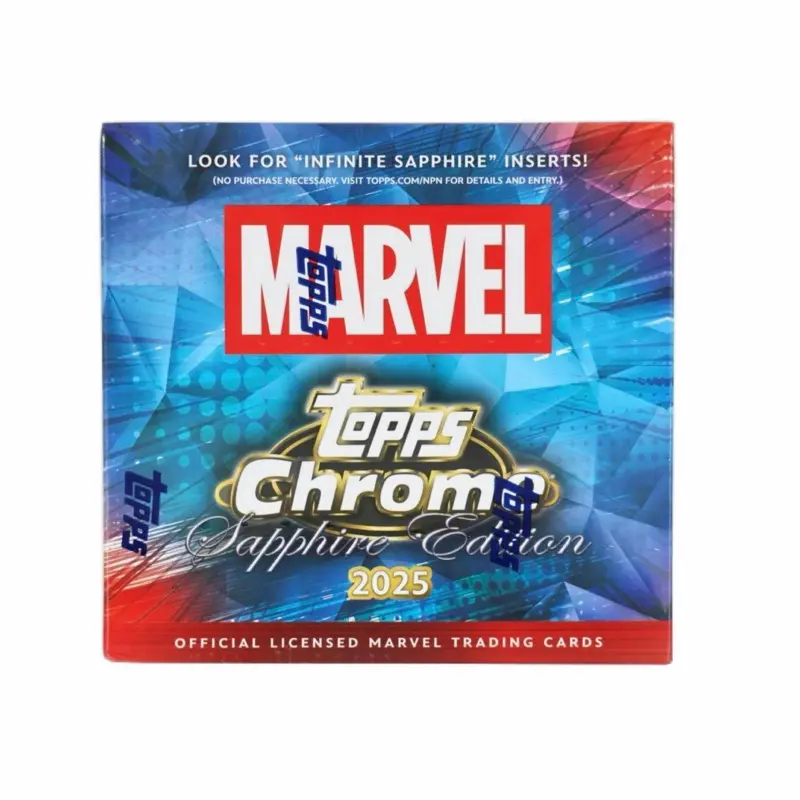 topps Chrome Marvel Sapphire packs 2025