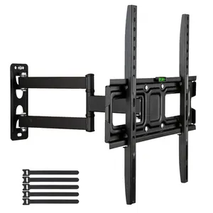 Mounting Dream TV Wall Mount for 32-65 Inch Television,Mount with Swivel and Tilt, Full Motion Bracket with Articulating Dual Arms, Fits 16inch Studs, Max VESA 400X400 mm, 77lbs