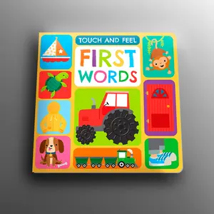 Touch and Feel First Words Board Book for Early Learning, Children's Books, Toddler Activities, Childrens Books, Toddler Activity Books