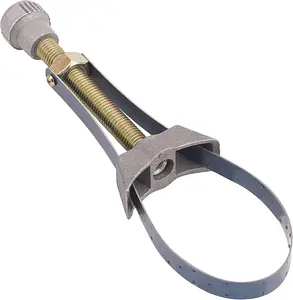 Adjustable Oil Filter Removal Strap Wrench 60mm To 120mm Universal For Cars Trucks SUVs Compatible With Honda Yamaha Suzuki Heavy Duty Filter Wrench Tool For Excavators And Most Vehicles