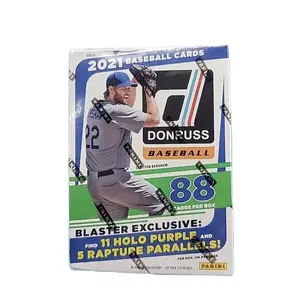 2021 DONRUSS MLB Baseball Blaster Box with 88 Cards Per Box, Includes 11 Holo Purple Cards, and 5 Rapture Parallels