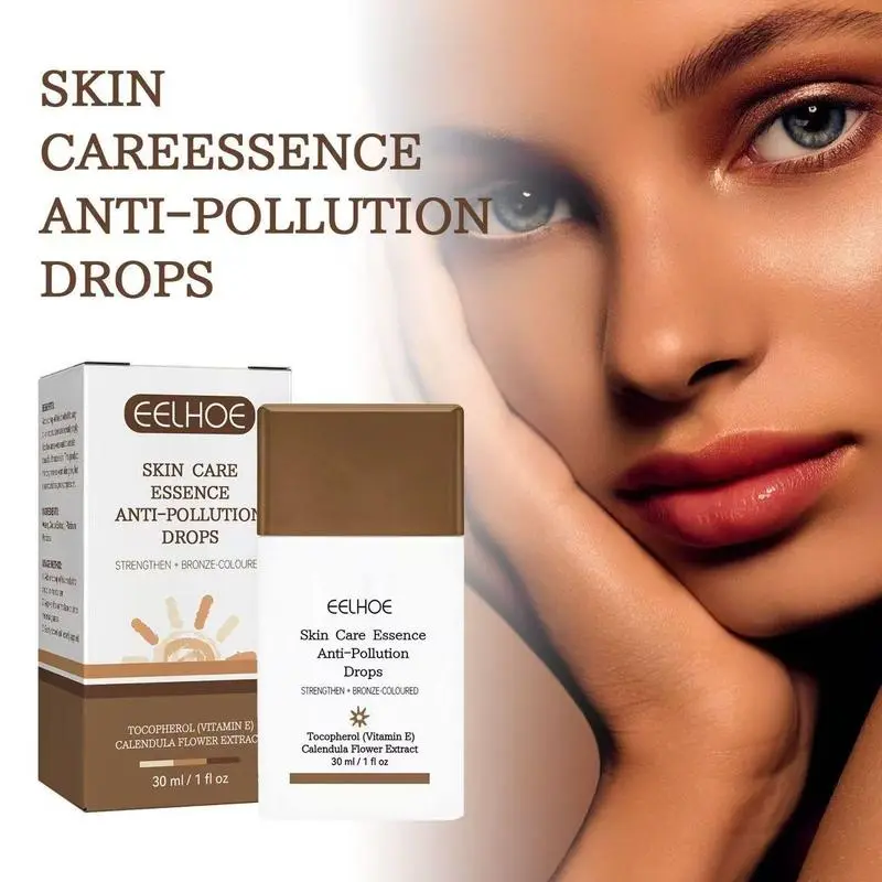 Skin Care Sunless Tanning Drops Anti-Pollution Hydrating Bronzing Serum Adjustable Natural Bronze Glow Long Lasting Even Skin Tone Avoid UV Sunburn Fake Tan For All Skin Tones Face & Body Summer Beach Essential