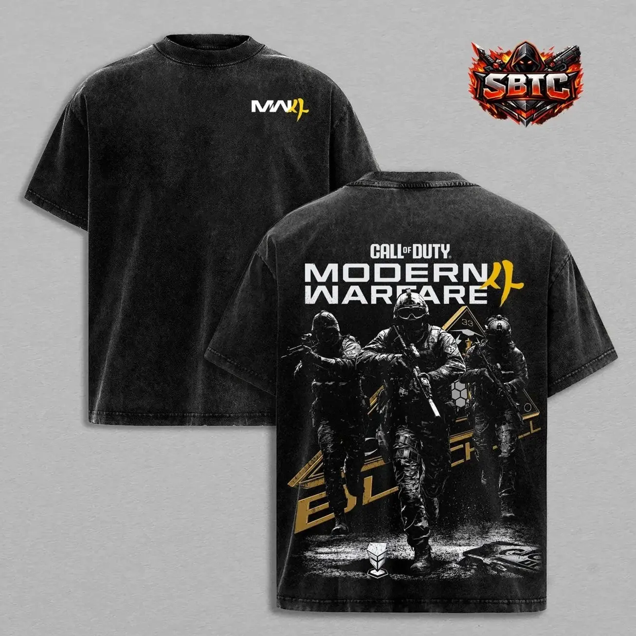 Call of Duty Modern Warfare II Task Force 141 – Washed T-Shirt, Hoodie & Sweatshirt, Tactical Military Shooter Graphic Tee, Special Forces Gaming Apparel, Vintage Heavyweight Cotton Gamer Gift 086