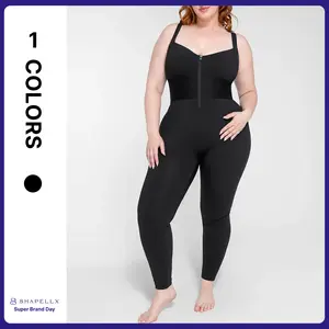 SHAPELLX AirSlim ElasticFuse Waistband Shaping Jumpsuit Shapewear Comfortable Womenswear with Hourglass Figure Enhancement & Adjustable Straps Sales