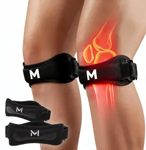 Knee Brace for Joint Pain Relief & Patella Support – Adjustable Compression Strap for Running, Basketball, Gym Fitness, Sports & Exercise – Stabilizing Knee Protector for Men & Women, Breathable & Non-Slip