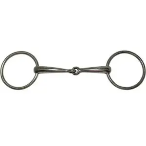 Diamond R Loose Ring Snaffle Bit