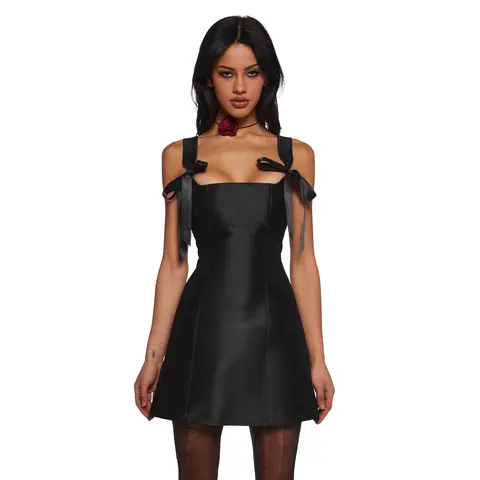 Pixie Stardust Mini Dress - Black