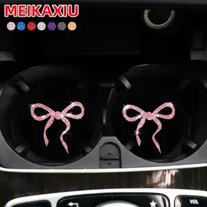 Car Cup Holder Coaster, Rhinestone Decor Car Cup Holder Pad, Car Interior Decoration Accessories for Women & Girls, Boujee Car Accessories, Car Stuff