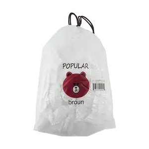 Reusable Food Covers 100 Pack - Elastic Stretchable Freshness Wraps for Bowls & Plates, 38cm Diameter, Bear Bag Design
