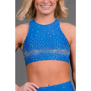 Dolce Sports Bra in Ash Blue Crystal- FINAL SALE