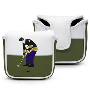 Faux Leather Putter Cover (Just Tap It In-Mallet) – Durable, soft, and stylish with magnetic closure for a secure fit