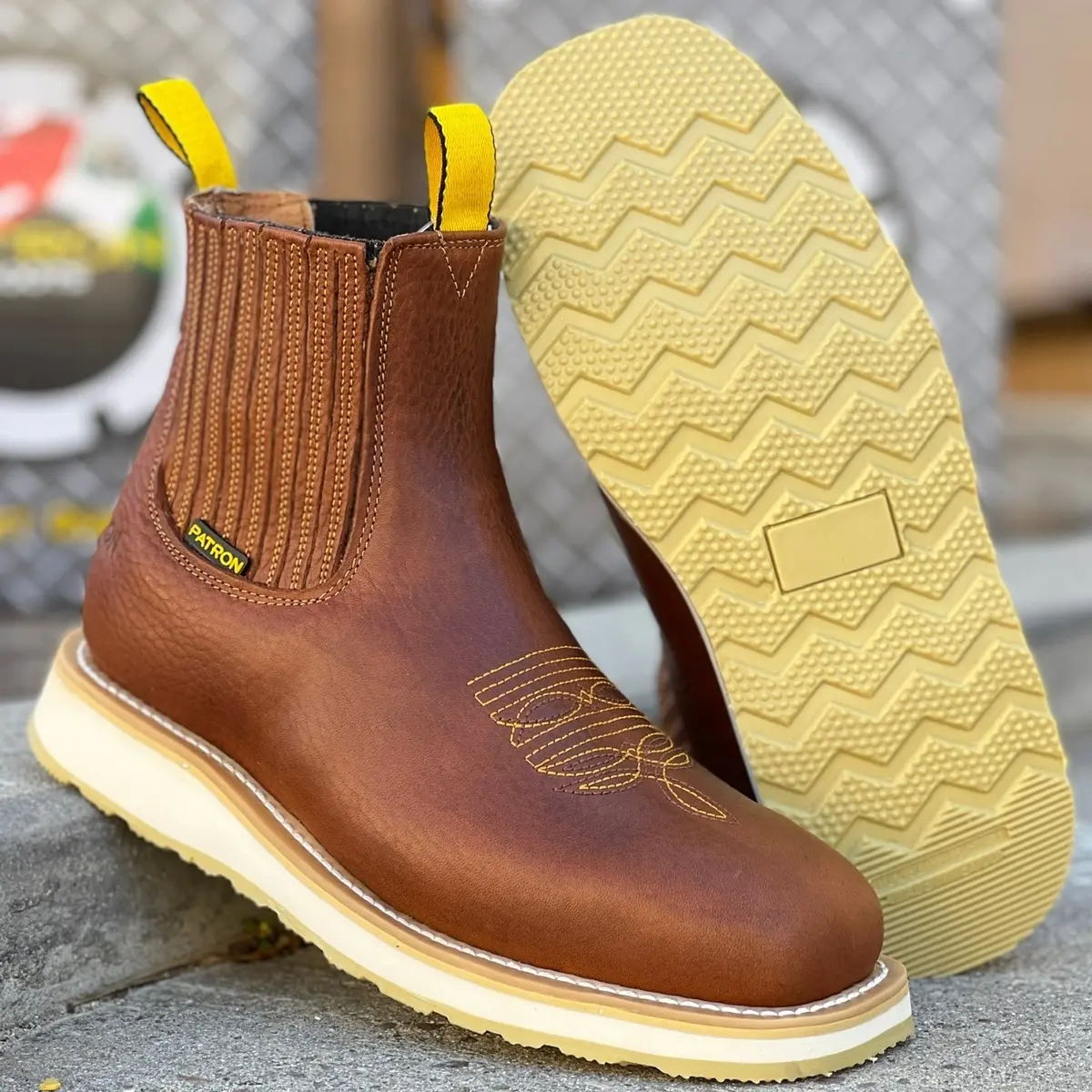 3073 Floter Miel Botin de trabajo Patron Boots 3073 Floter Miel Botin de trabajo Patron Boots