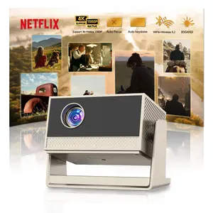 【Mother's Day Gifts】2026 C9  Smart Projector, New Year Pick, 800 ANSI Lumens, 4K Decoding, Android 11.0, Dual Wi-Fi 6 Wireless, Bluetooth, Autofocus, 180° Rotation, 150-Inch HD Display, Built-In Audio Speaker, Home Use Home Cinema Projector