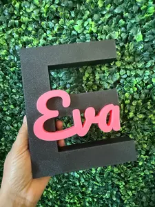 CUSTOM NAME AND LETTER 3D PRINTED