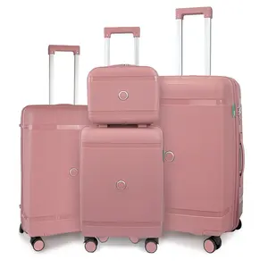 New 4 Piece Luggage Set, TSA Lock  Durable Traveling Bag Travel Suitcase Set with Double Spinner Wheels, Luggage Sets (13/20/26/28in) Gift for Back to School