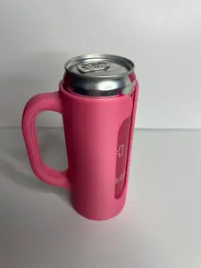 3D Printed Can Holder with Handle – Reusable Energy Drink Cup Sleeve | Fits 12oz Slim Cans