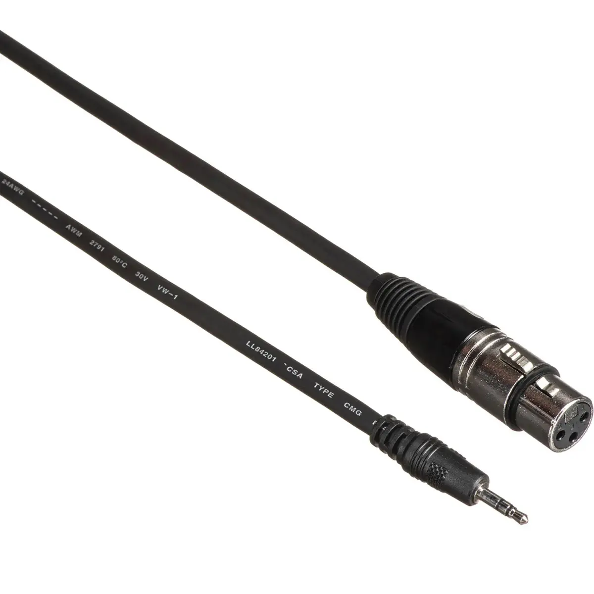 XLR Jack to Stereo 3.5mm Mini Plug Audio Cable, 6ft Comprehensive Standard Series Musical Accessory for Audio Gear, Accessories