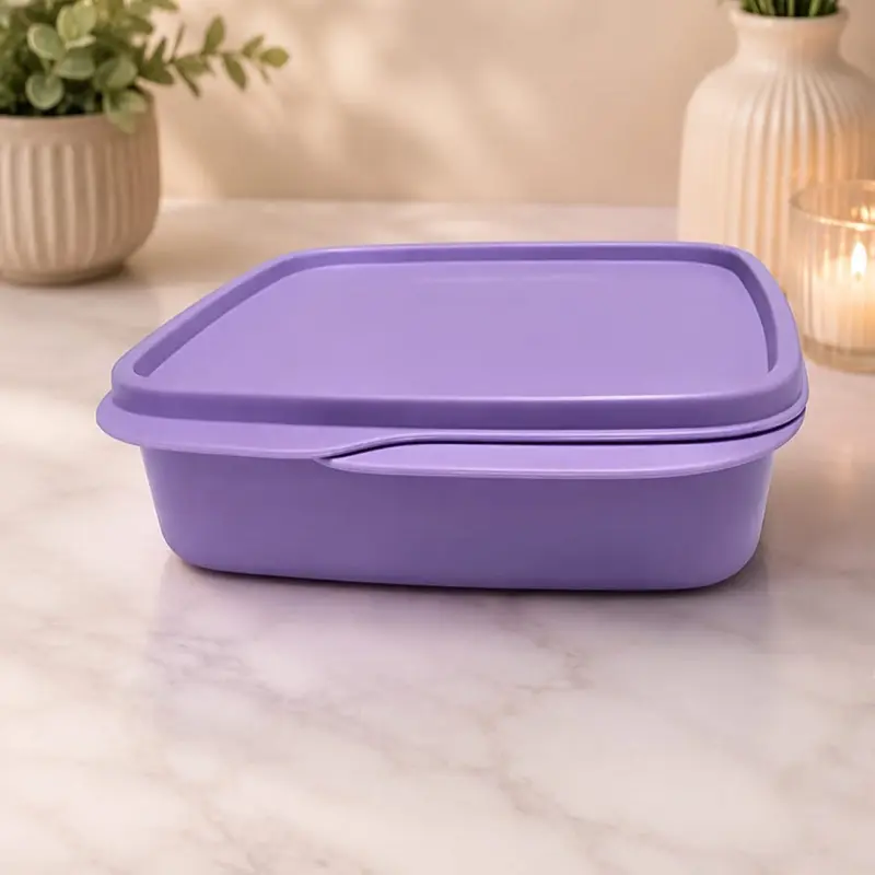 Eco-Friendly 3-Division Bento Box - Reusable Kitchen Preserving Container for Bento Box Lunch Ideas, Meal Prep, Portable Lunch Solutions, Organized Individuals, School, 3-Division Lunch Box