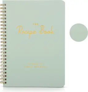 Aesthetic Blank Recipe Book - The Perfect Recipe Notebook to Write in Your Own Recipes - Beautiful Blank Cookbook to Organize Your Recipes