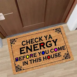 Funny Welcome Doormat Non-Slip Mat, Personalized Home Decor, In-Door Kitchen Entrance Rug, Christmas Decoration, Xmas Gift