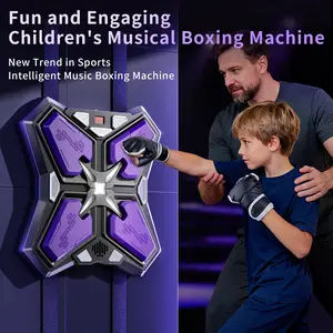 Interactive Boxing Machine Game for Ages 3+, Smart Punching Target, Speed Adjustable, Sensory Training, Unisex, Plastic Material, Home/school/business Use
